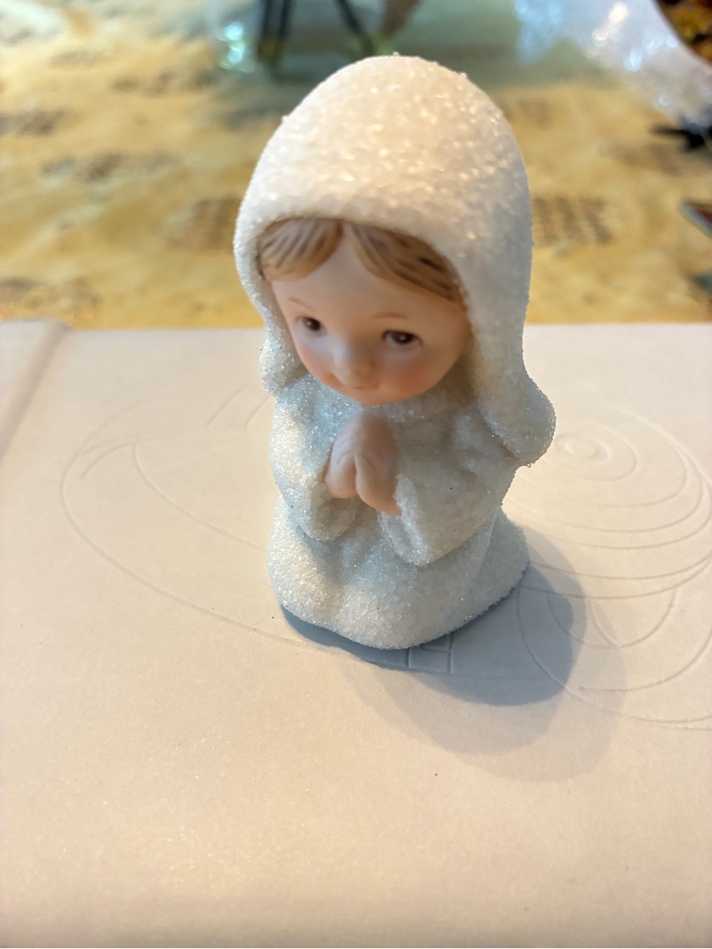 Homco White Glazed Praying Child Figurine 5609